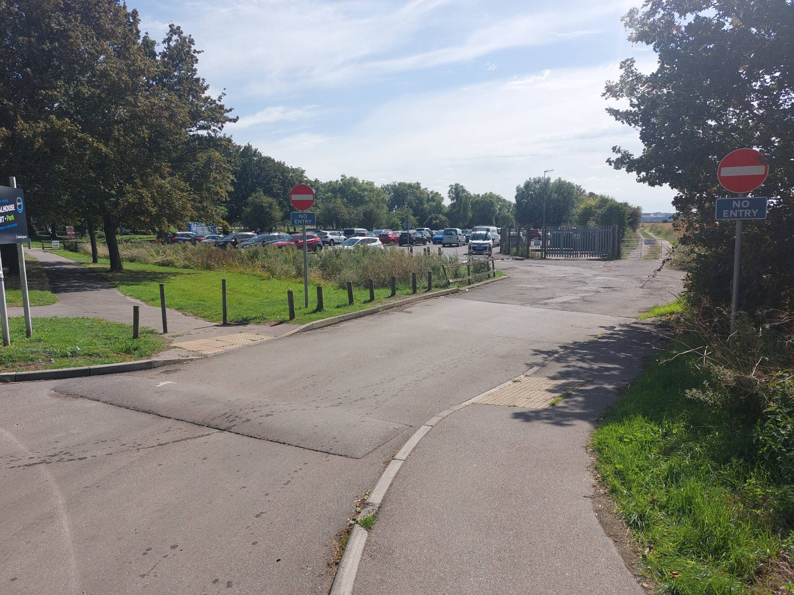 The road at Coalhouse Fort