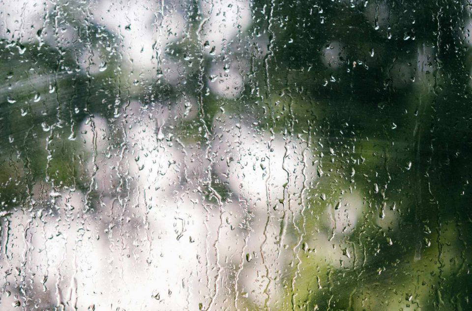 Rain on a window